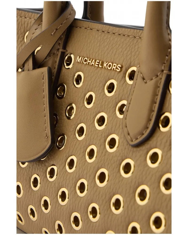 Bolso Mini MICHAEL KORS Scarlett Xbody Color Tostado con Argollas Doradas
