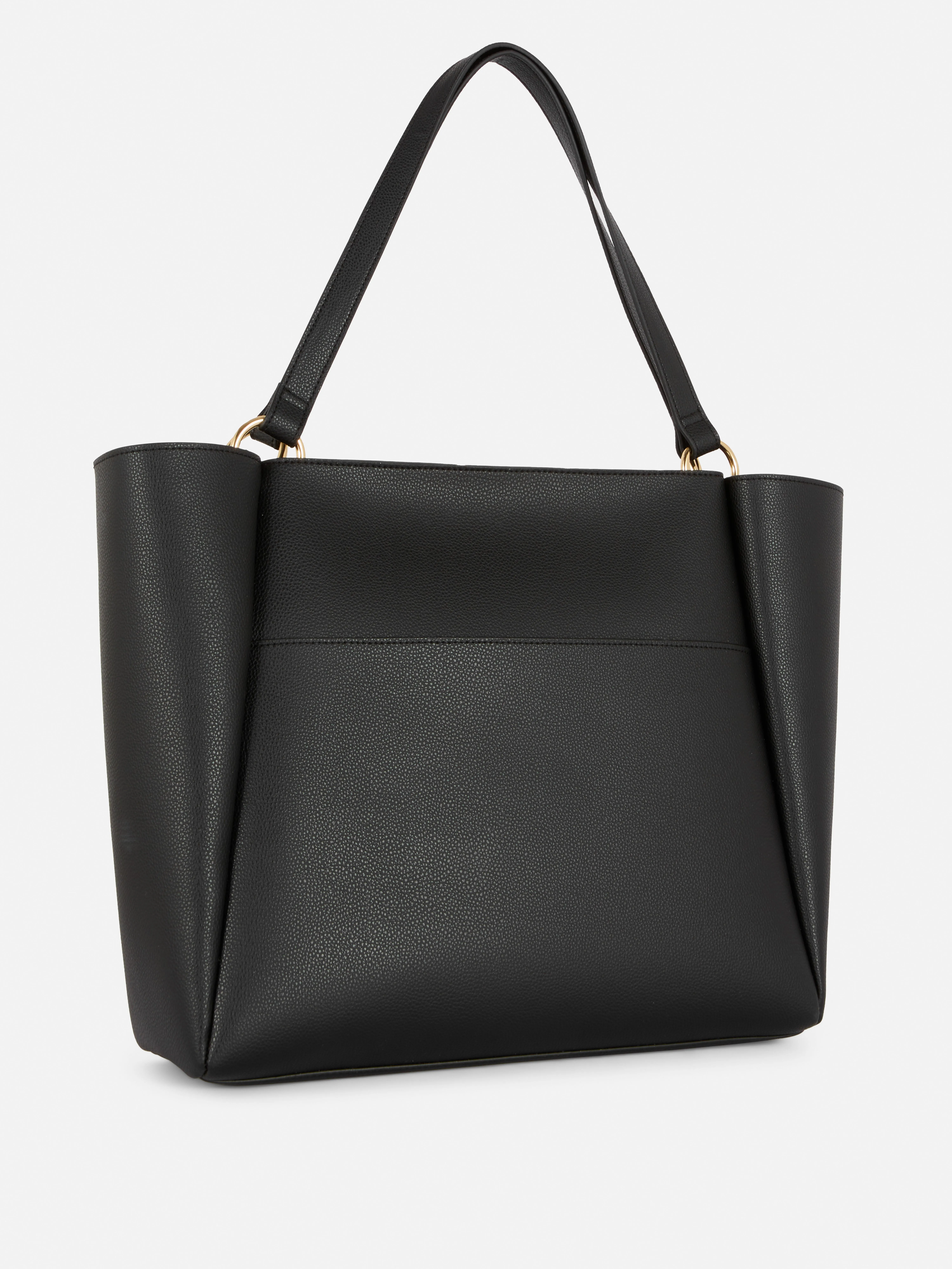 Bolso shopper de piel sintética