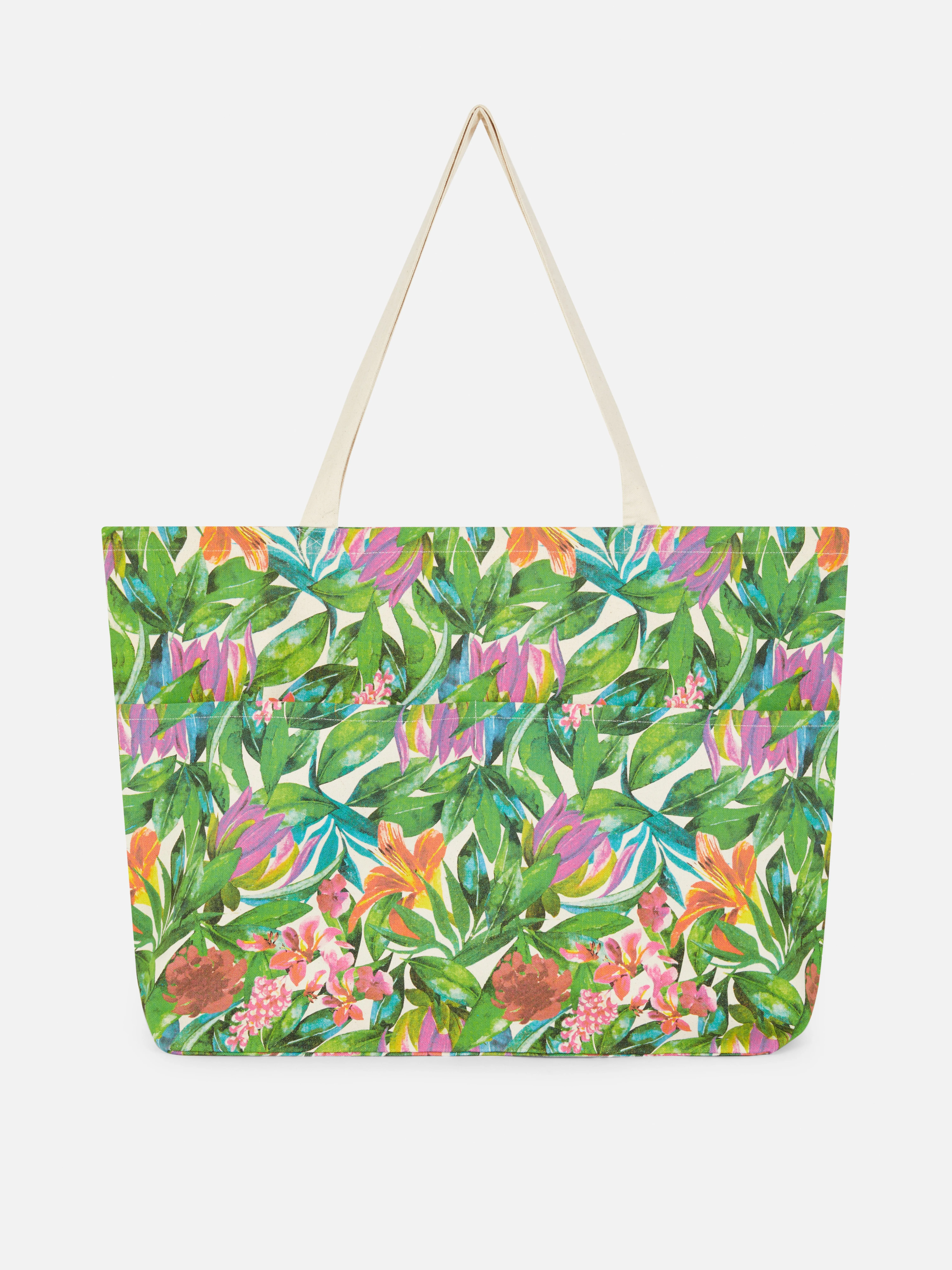 Bolso shopper floral extragrande