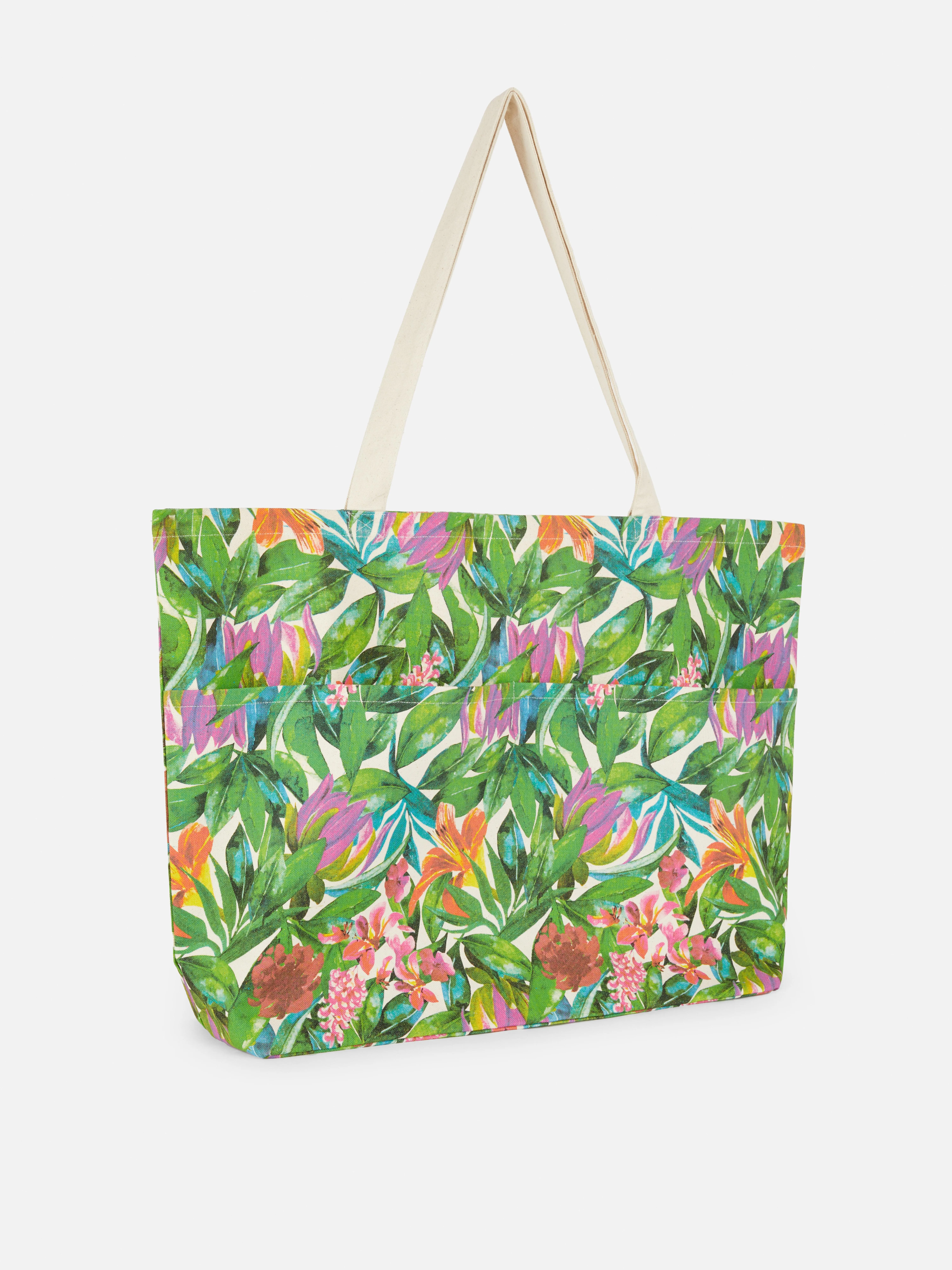 Bolso shopper floral extragrande