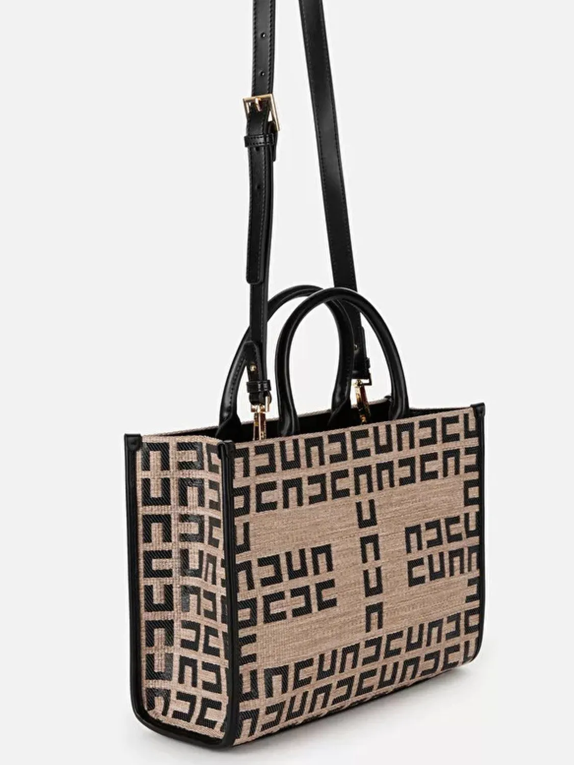 BOLSO SHOPPER PEQUEÑO RAFIA ELISABETTA FRANCHI