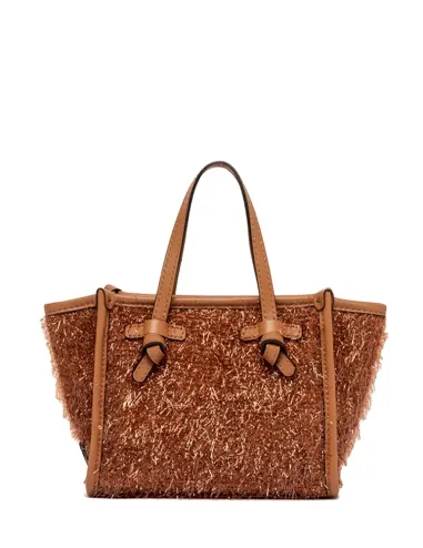 Bolso tote mini marrón Frisee