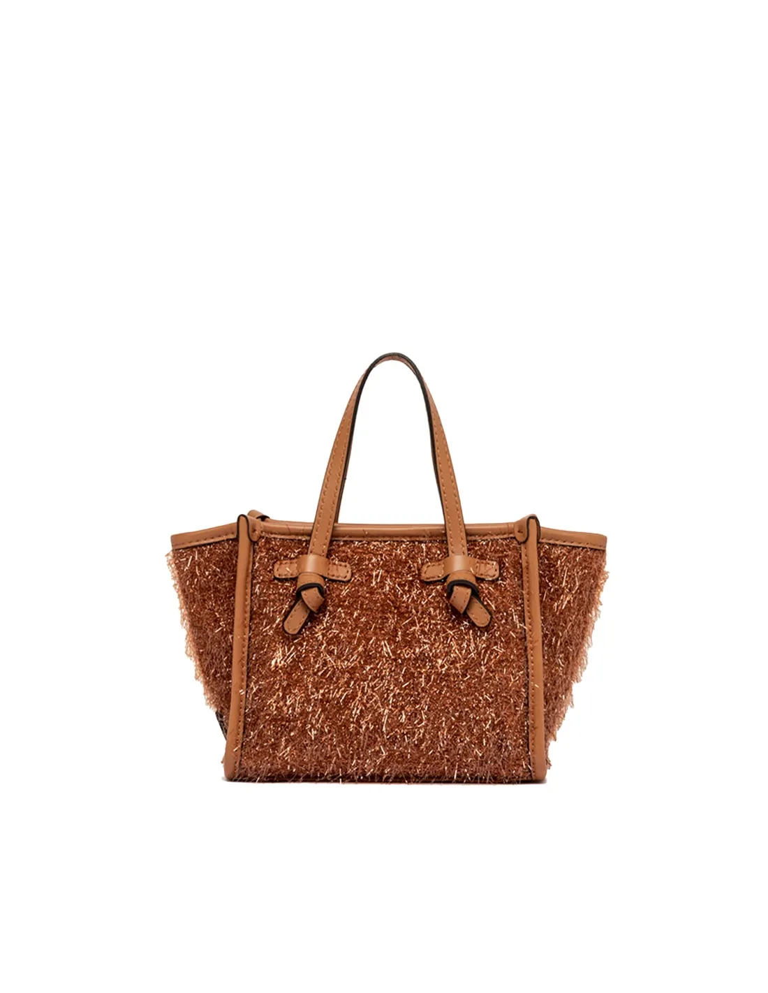 Bolso tote mini marrón Frisee