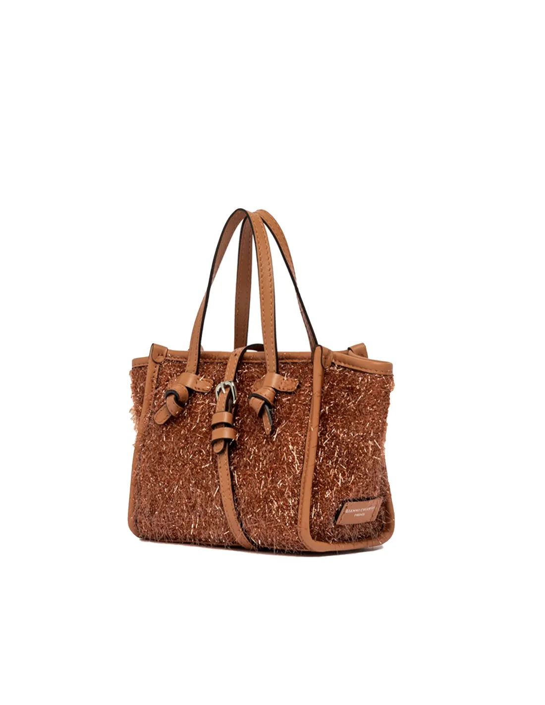 Bolso tote mini marrón Frisee