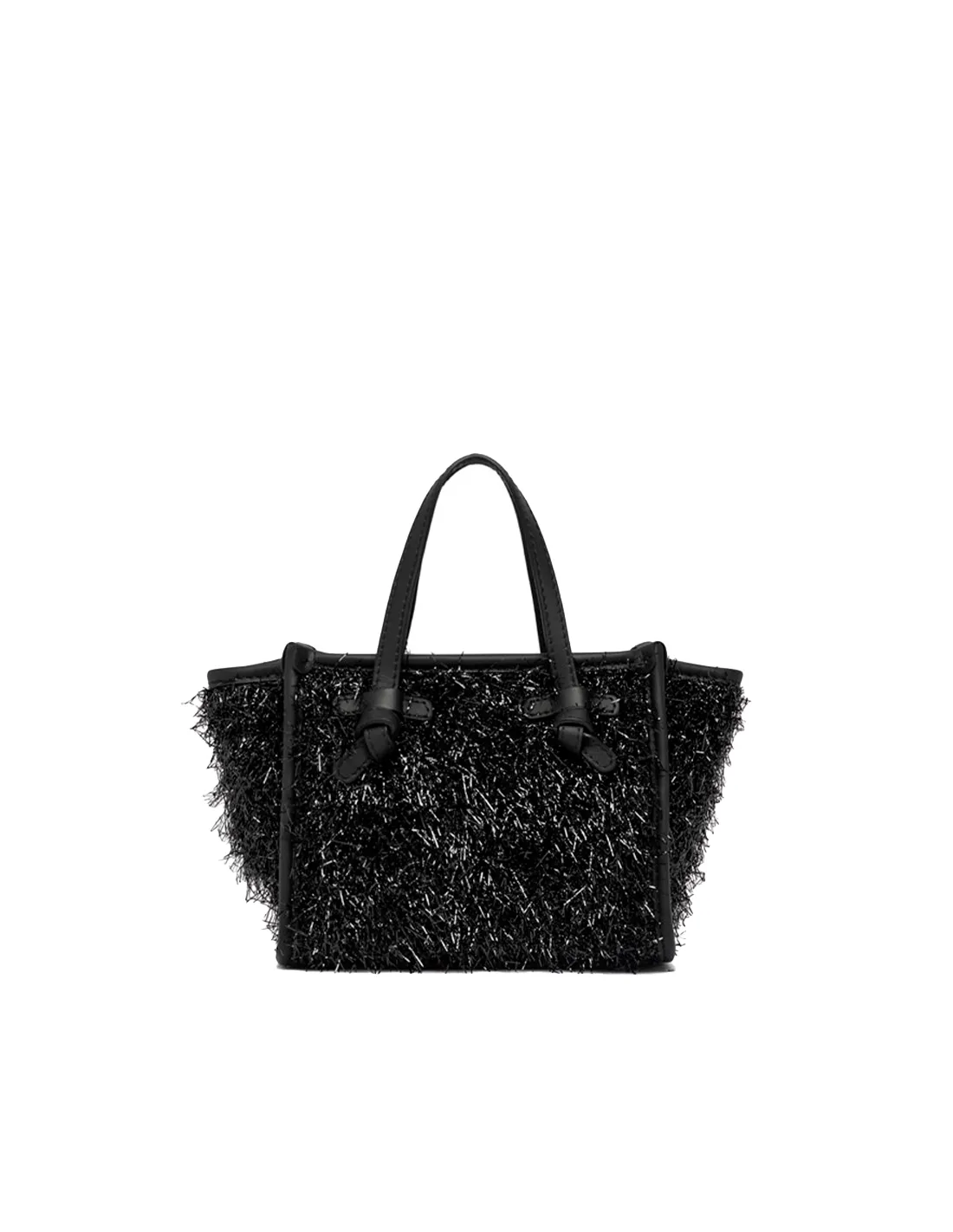 Bolso tote mini negro Frisee