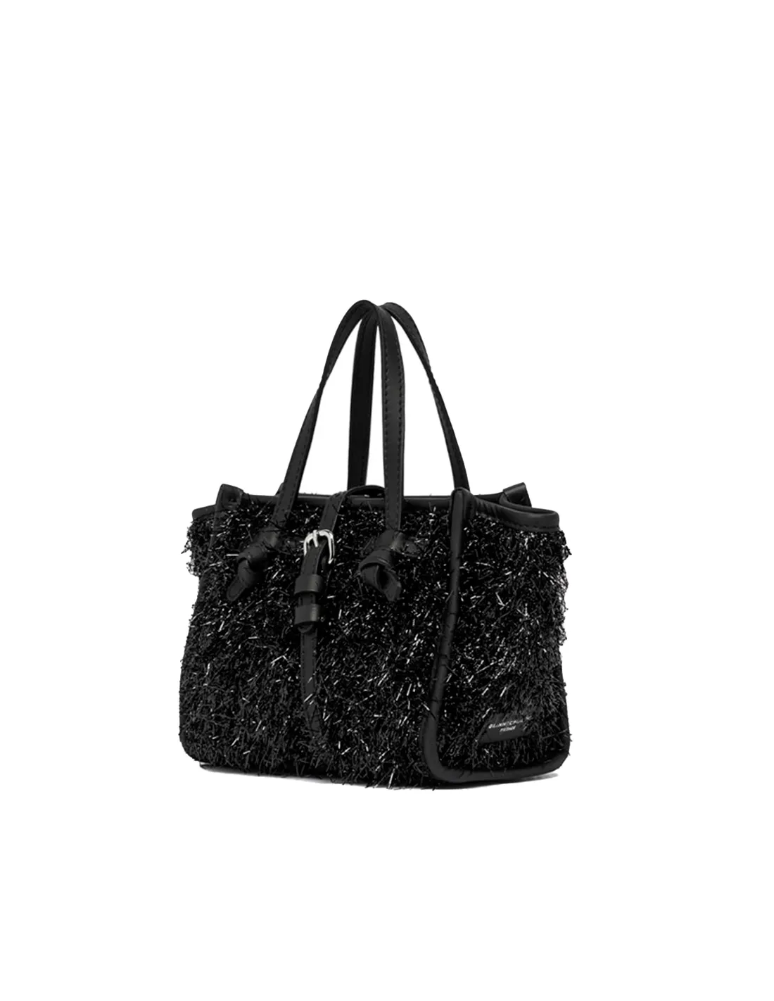 Bolso tote mini negro Frisee