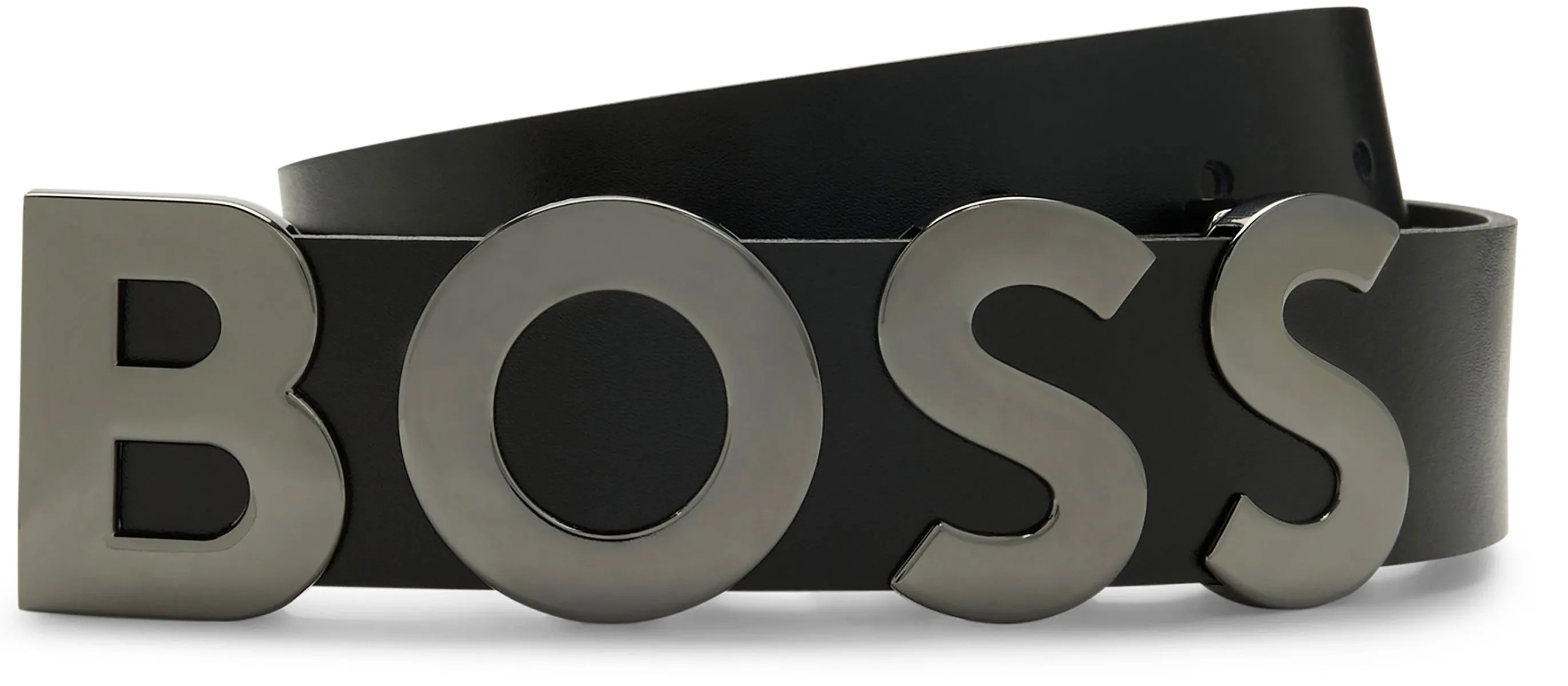 Boss Bold Business Cinturones Clásicos de Cuero para Hombre en Negro