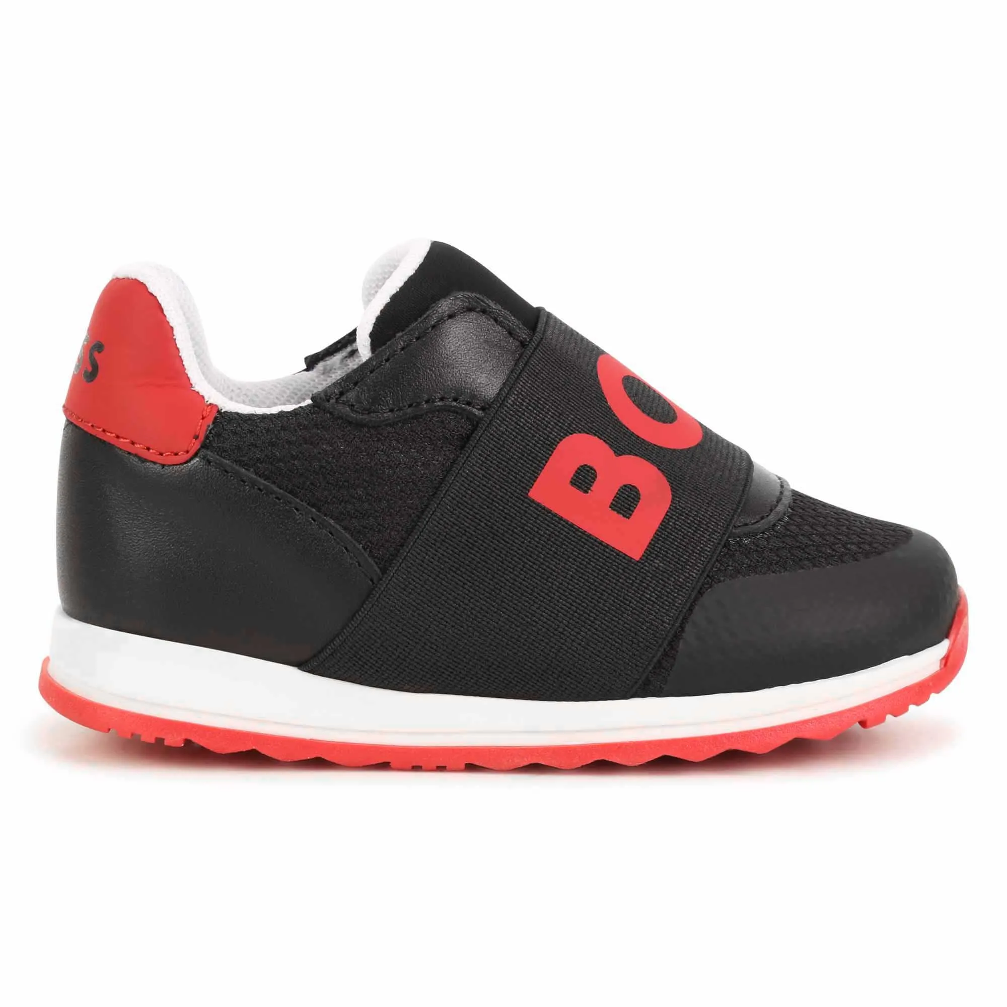 BOSS Deportivas de cuero y elástico
