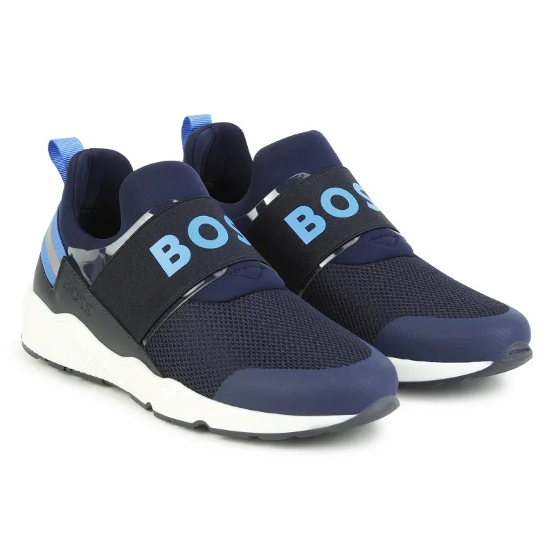 BOSS Deportivas de piel y elásticos