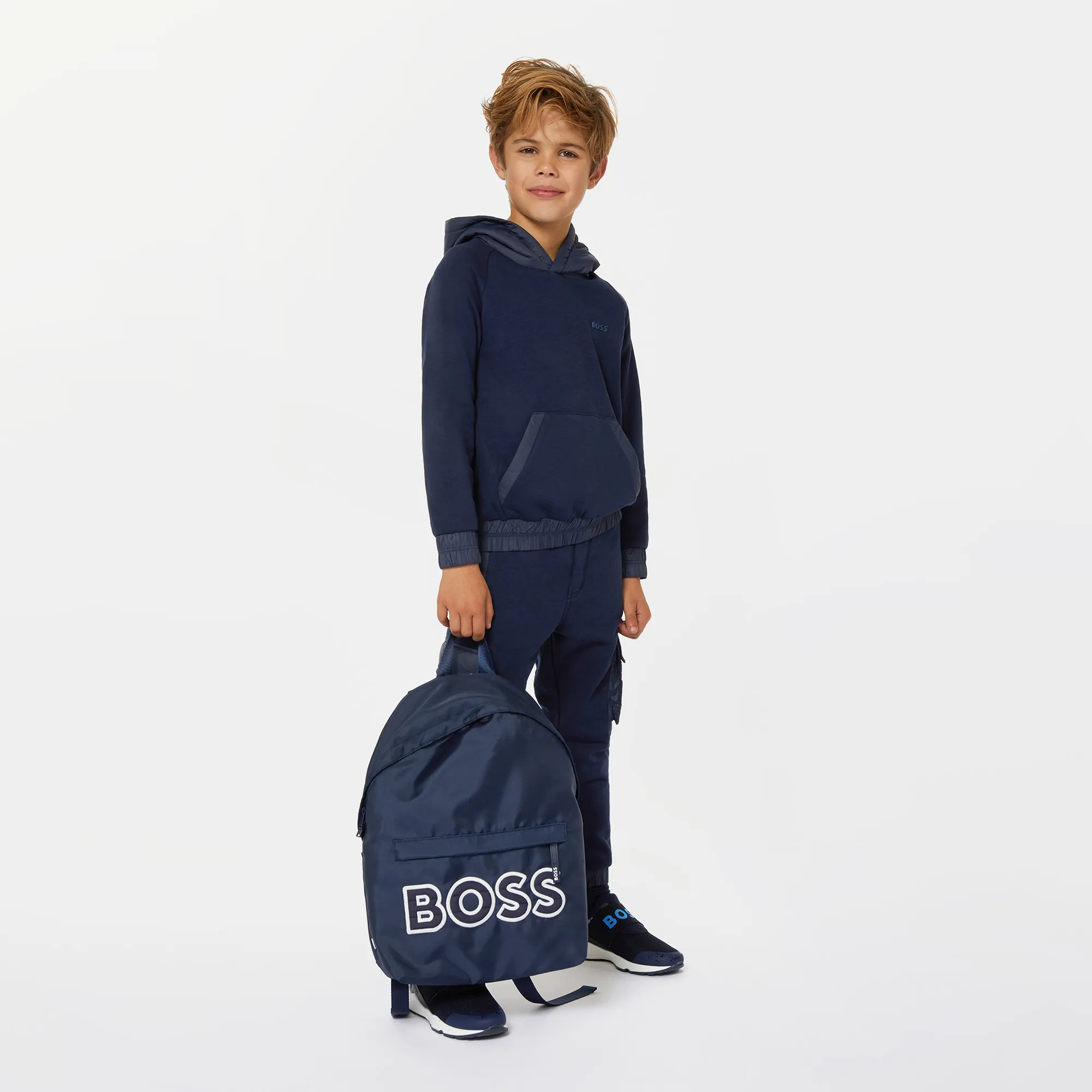 BOSS Deportivas de piel y elásticos