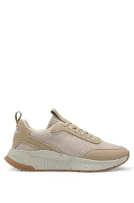 BOSS x ACBC Deportivas de diferentes materiales con detalles de logos y efecto moteado