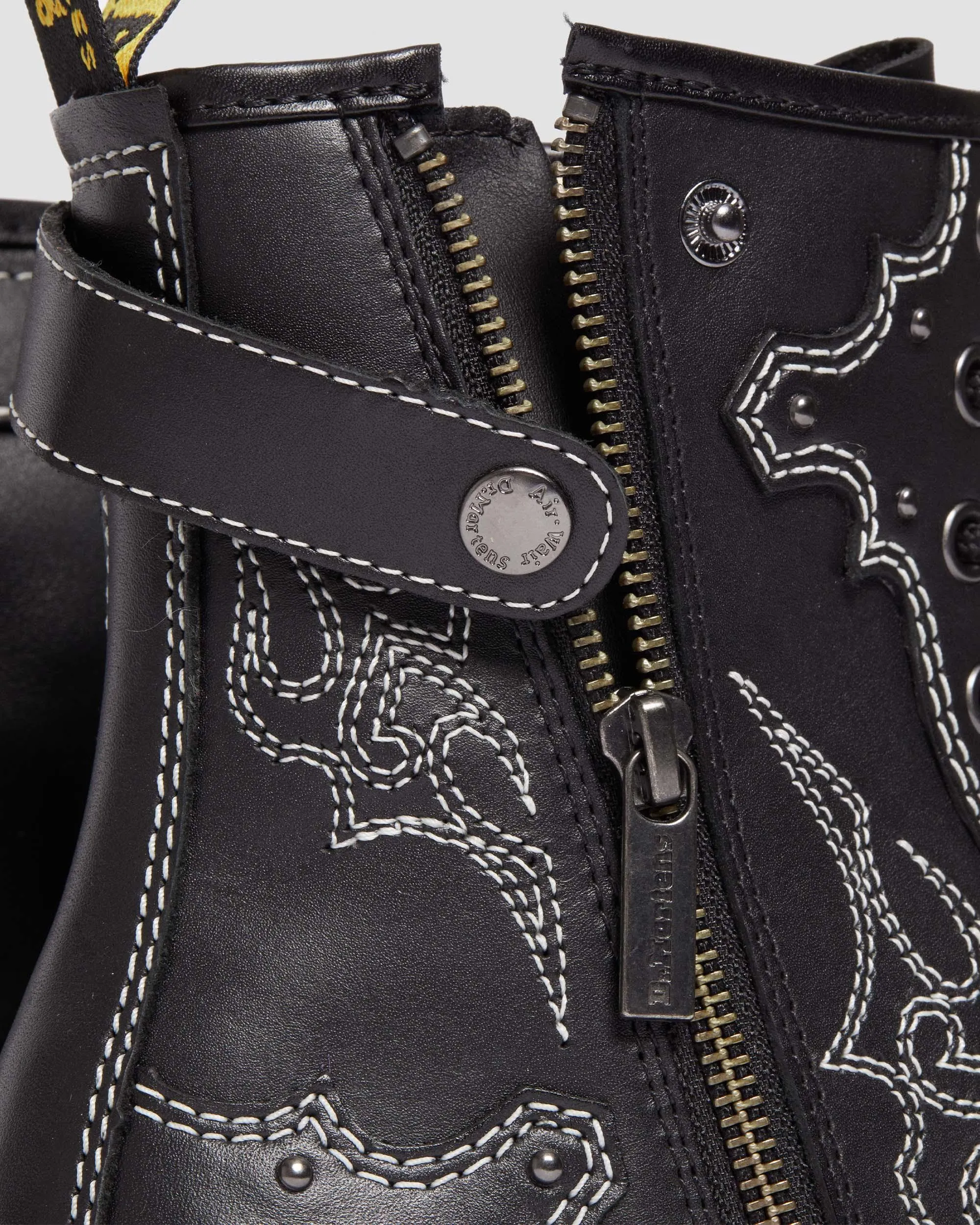 Botas 1460 Contrast Stitch de piel