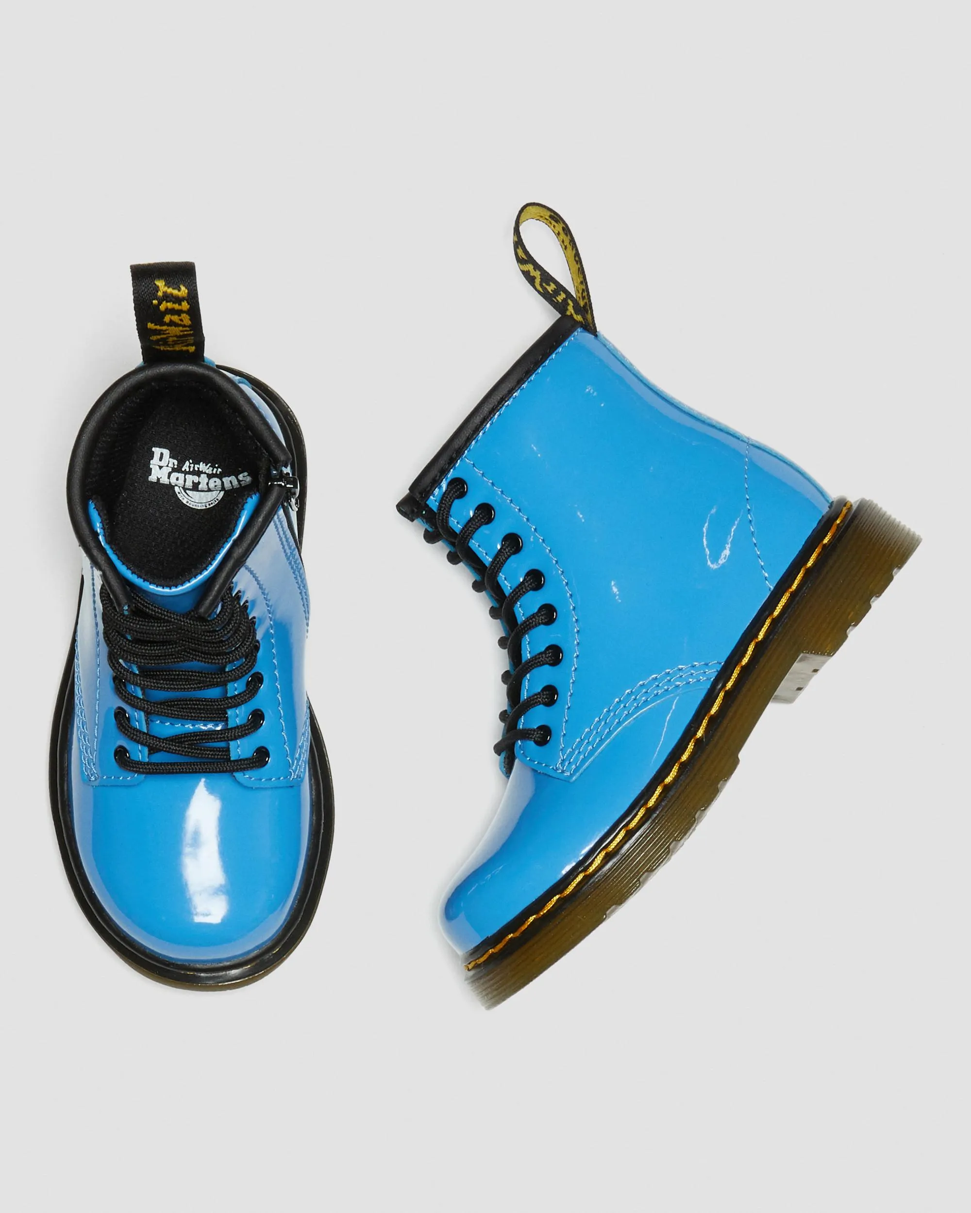 Botas 1460 para niños de charol