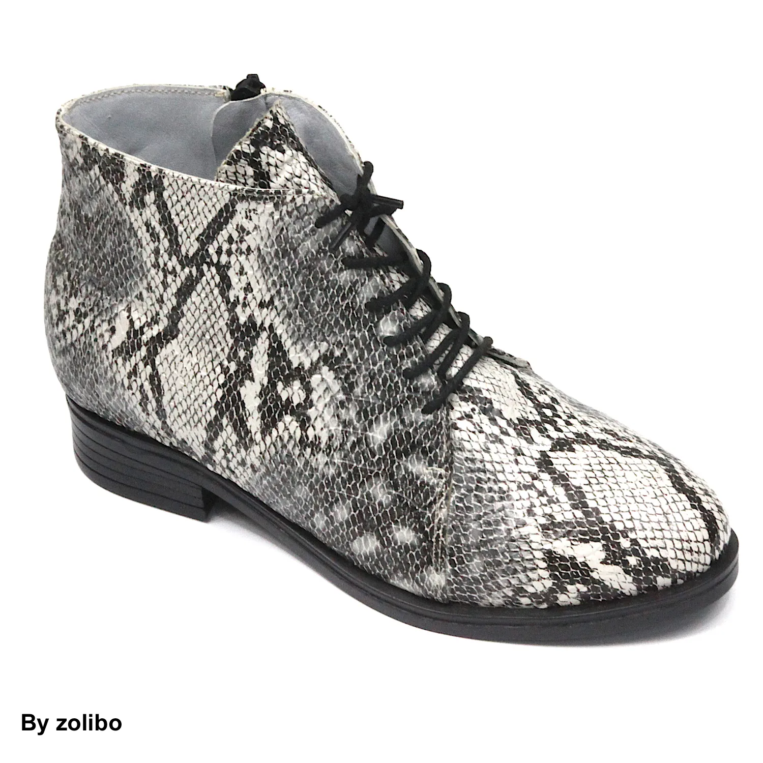 Botas bajas de mujer pitón