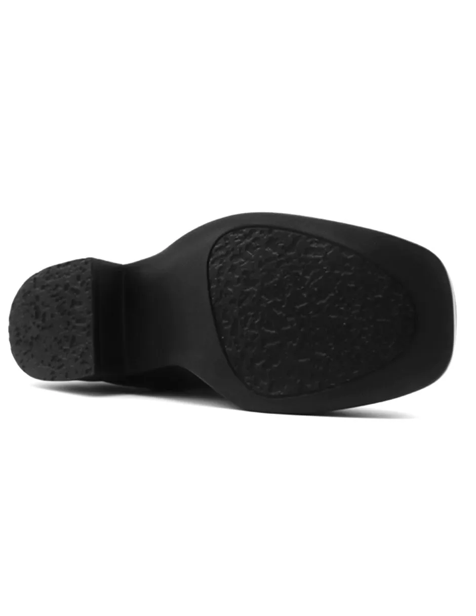 BOTAS CASUALES BIKE EN PIEL VEGANA  NEGRO