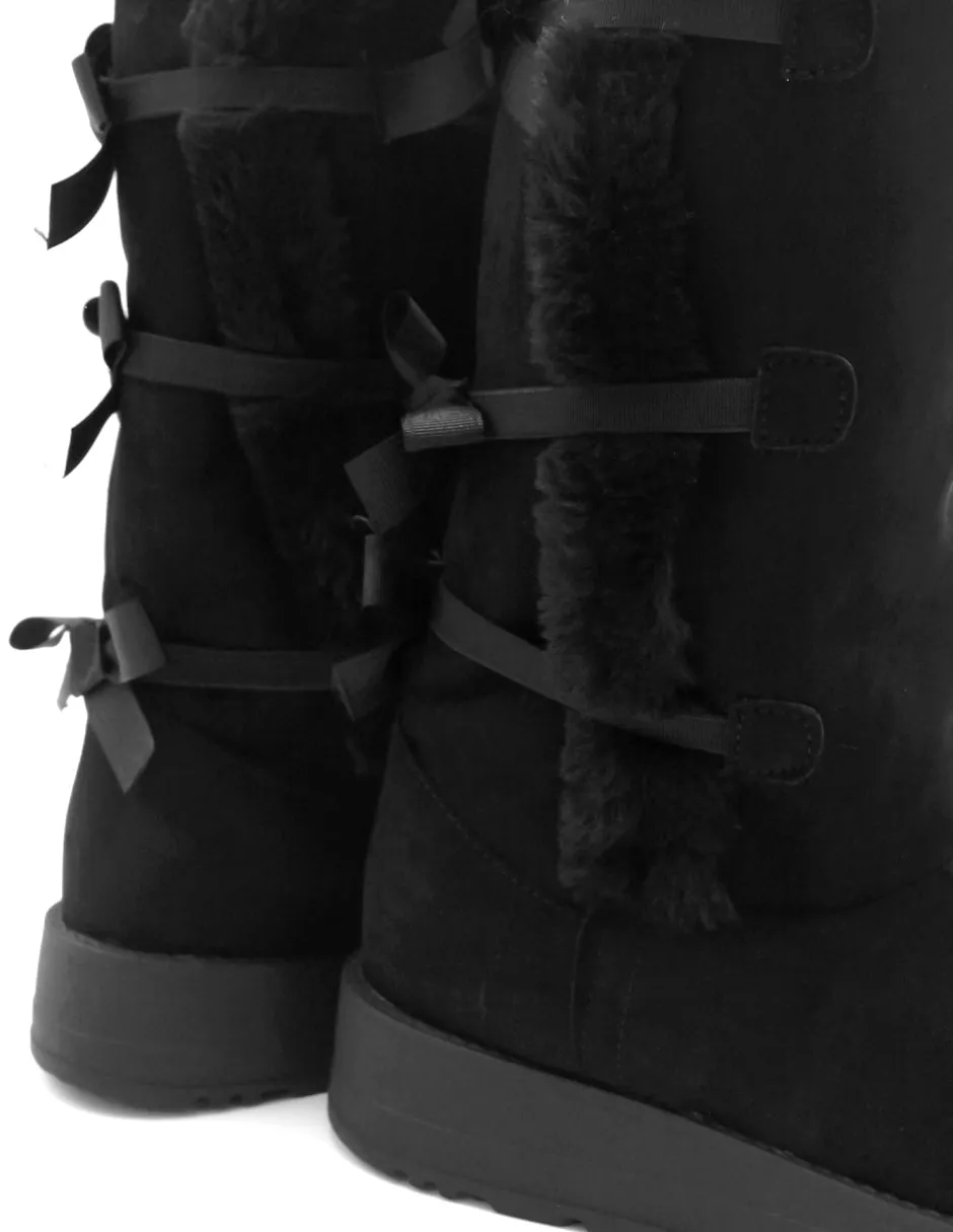 Botas casuales Bosqui en Textil – Negro