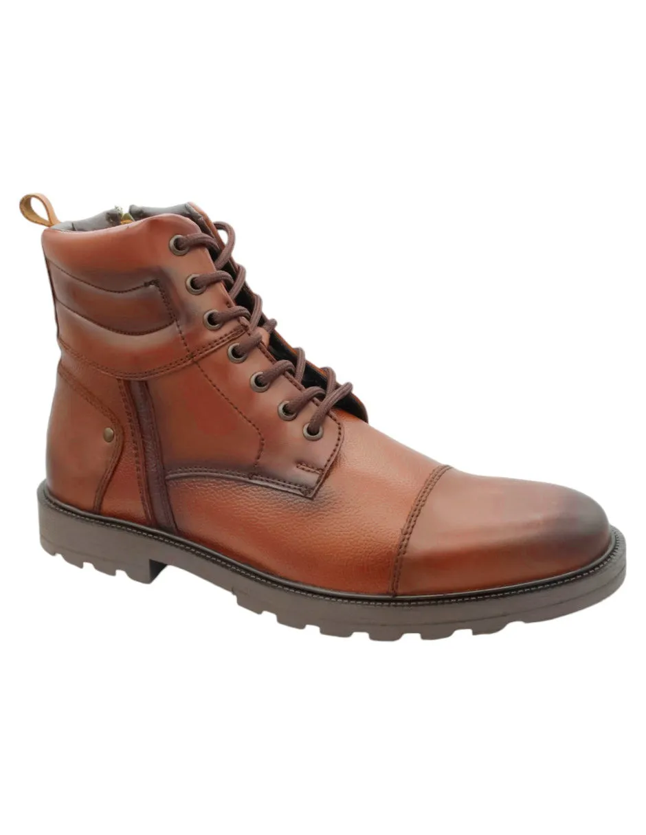 BOTAS CASUALES  EN PIEL  CAFé