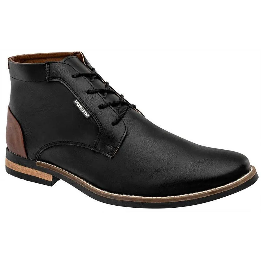Botas casuales Exterior Piel sintética Color Negro de Ferrioni