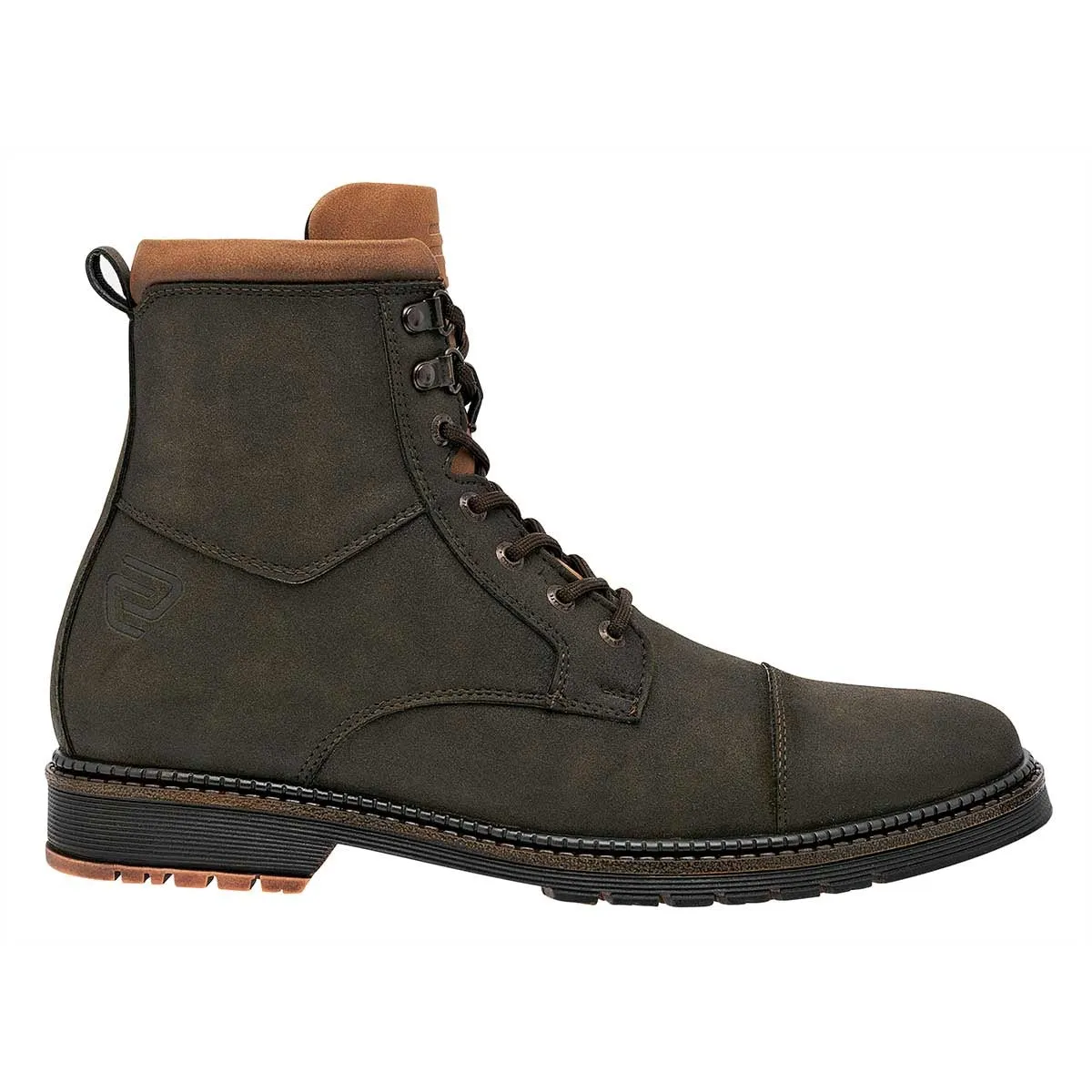 Botas casuales Exterior Piel Sintética Color Olivo Para Hombre De Negro Total