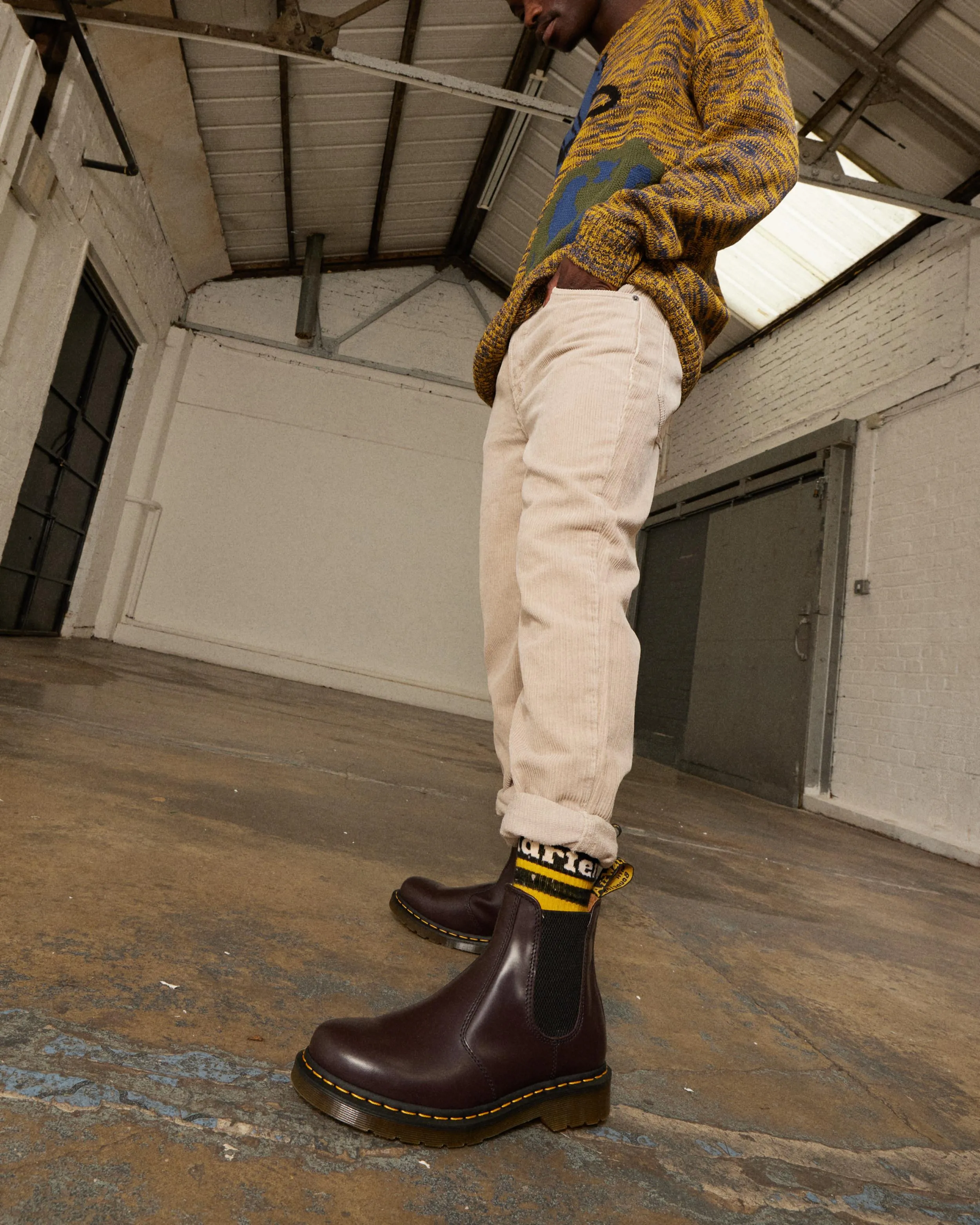 Botas Chelsea 2976 Yellow Stitch de piel Smooth