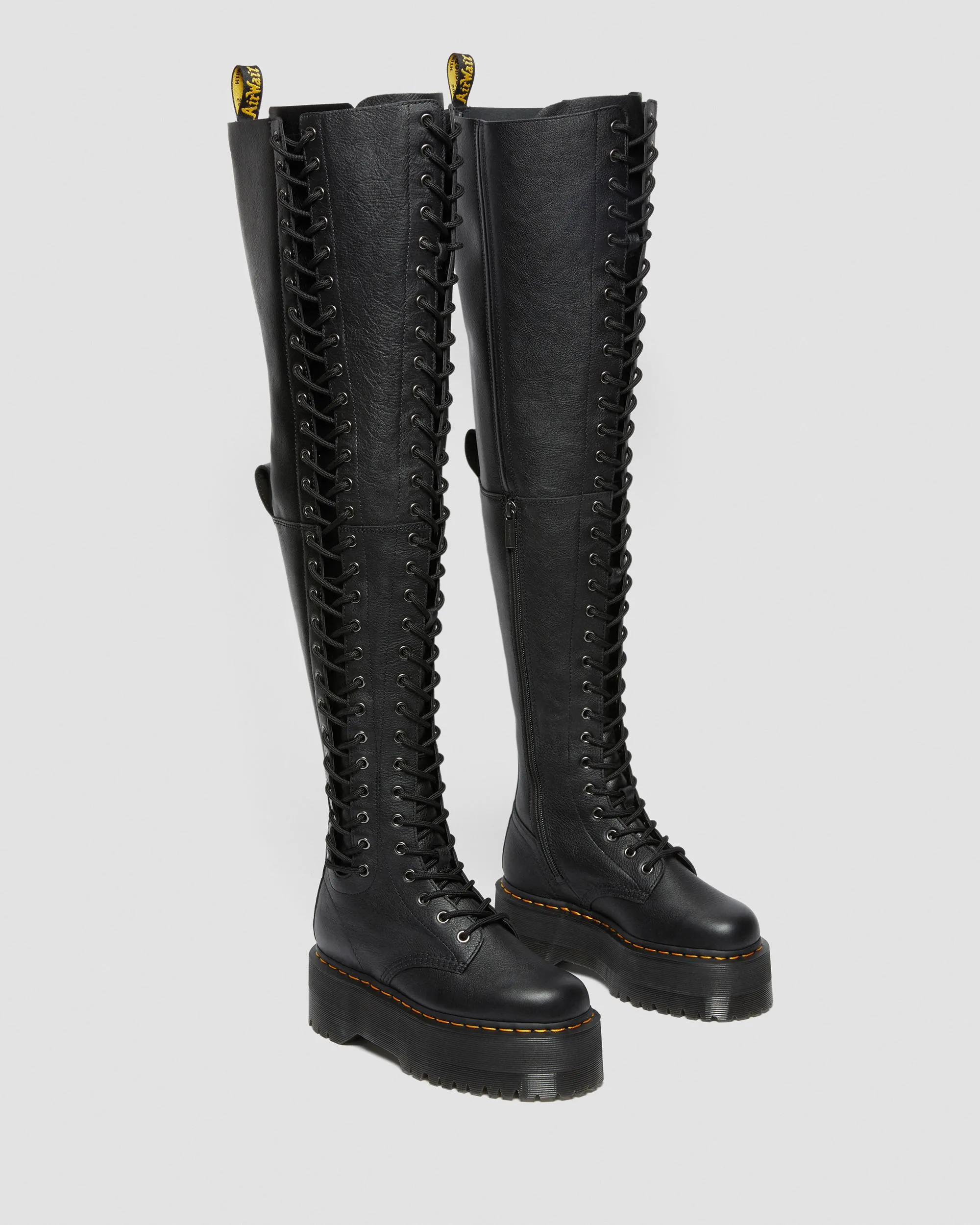 Botas con plataforma Azreya Max de 26 ojales en piel