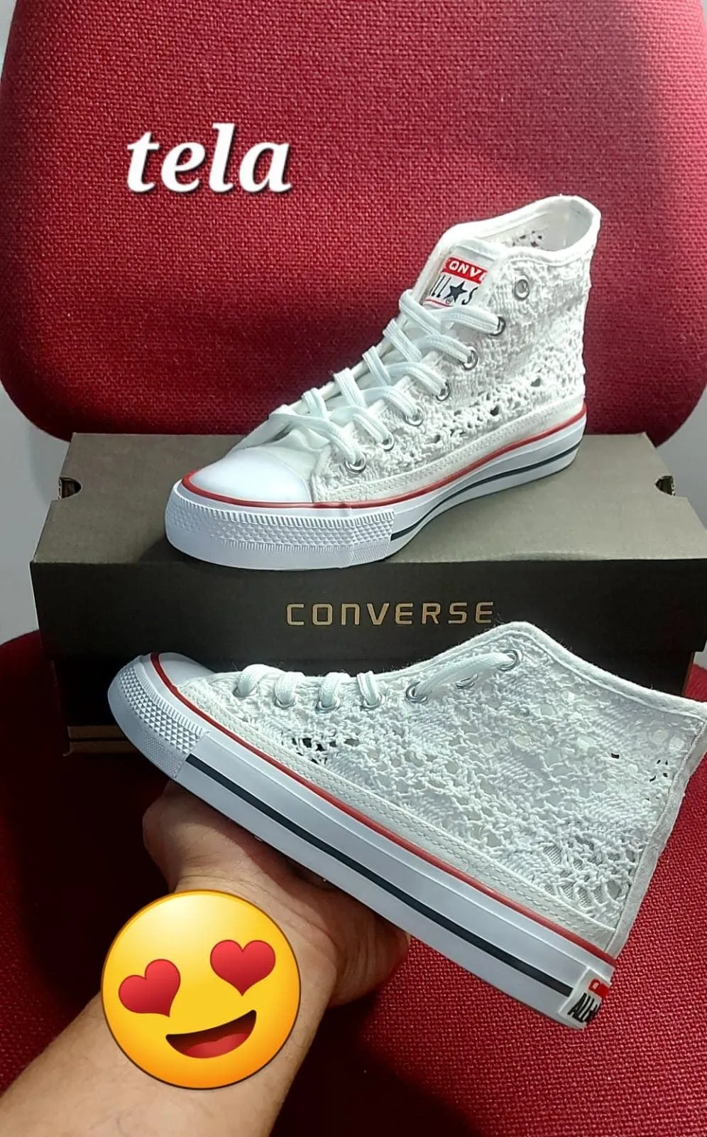 Botas Converse crochet