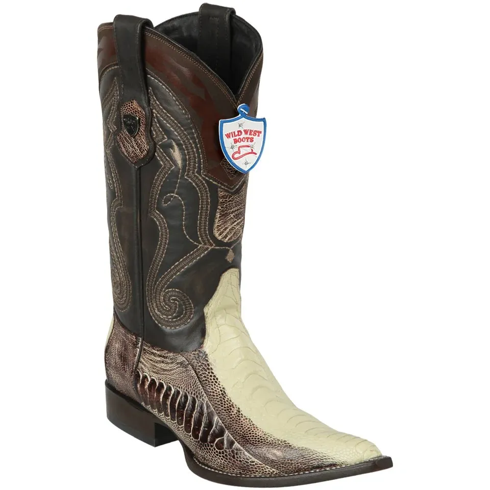 BOTAS DE AVESTRUZ PATA ORIGINAL HORMA 3X ALADINO WW2950577