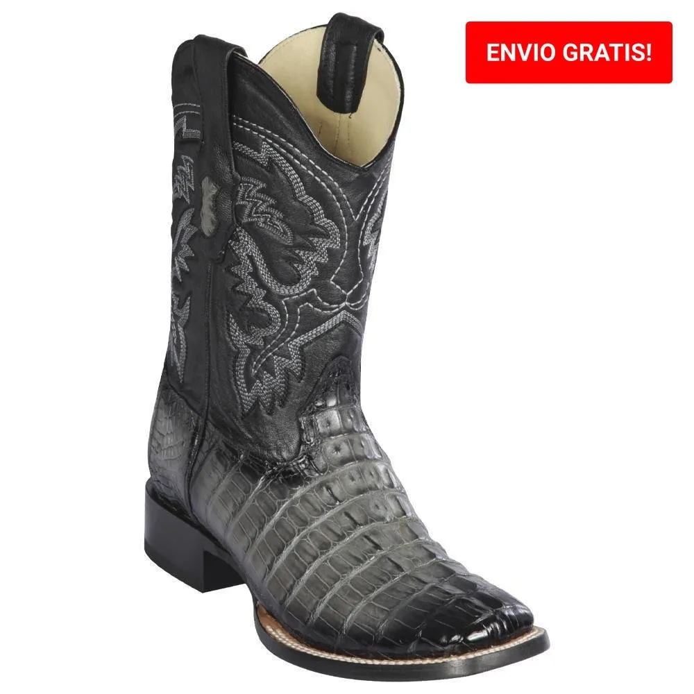 BOTAS DE COCODRILO CAIMAN COLA HORMA AMPLIA LAB8220138