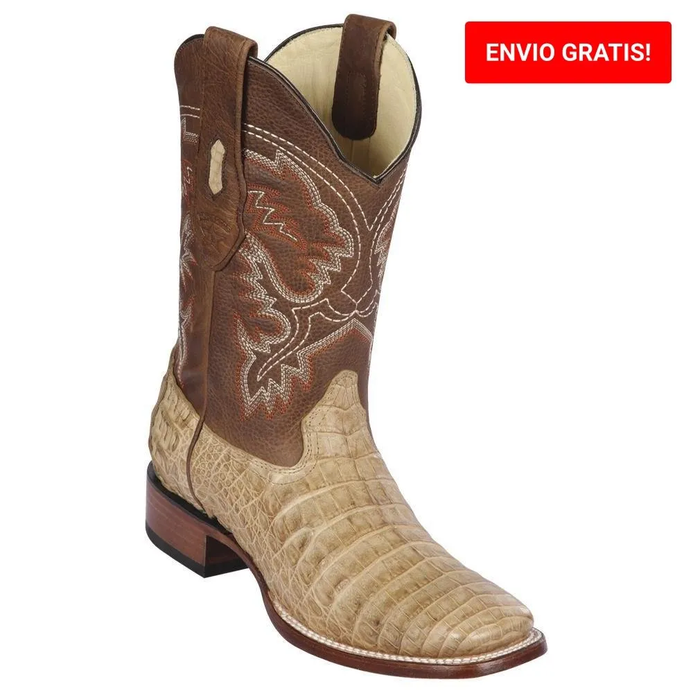 BOTAS DE COCODRILO CAIMAN PANZA HORMA AMPLIA LAB822G8251