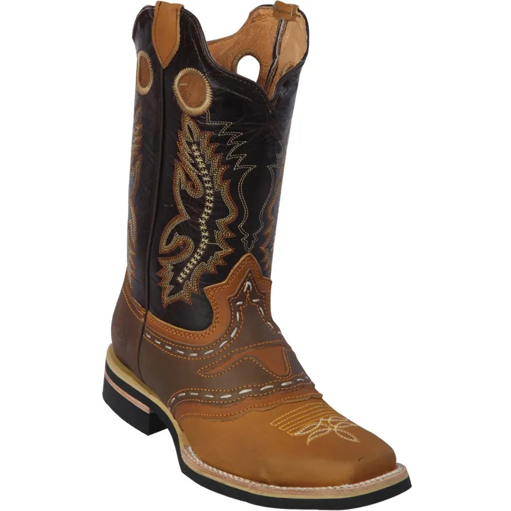 Botas de Cuero Crazy Original Horma Rodeo Cuadrada Q811C6280