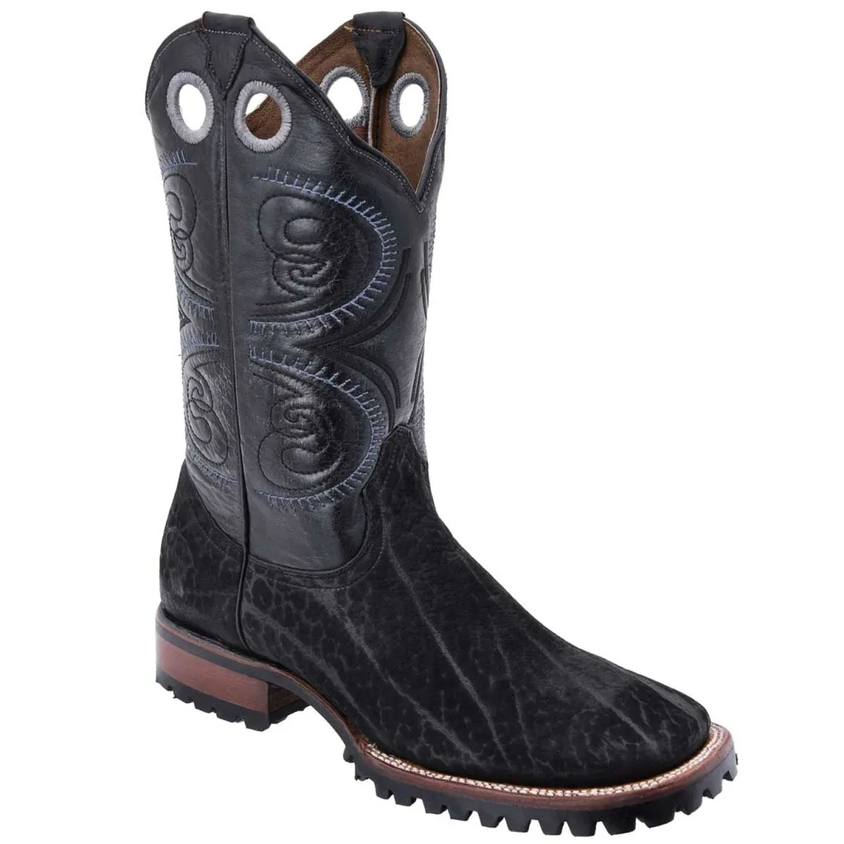 BOTAS DE CUERO CUELLO DE TORO ORIGINAL HORMA RODEO SUELA TRACTOR WD282