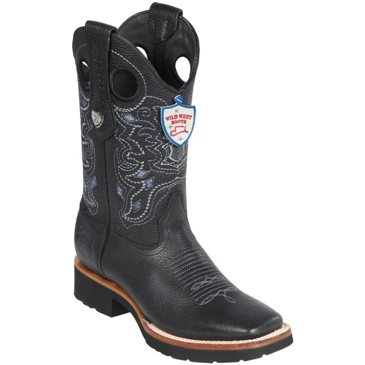 BOTAS DE CUERO RAGE HORMA CUADRADA ANCHA SUELA DE HULE WW2823E2705