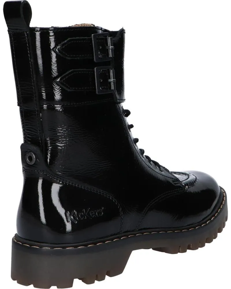 BOTAS DE MUJER KICKERS 87806050 DECKRANGER 81 NOIR VERNIS