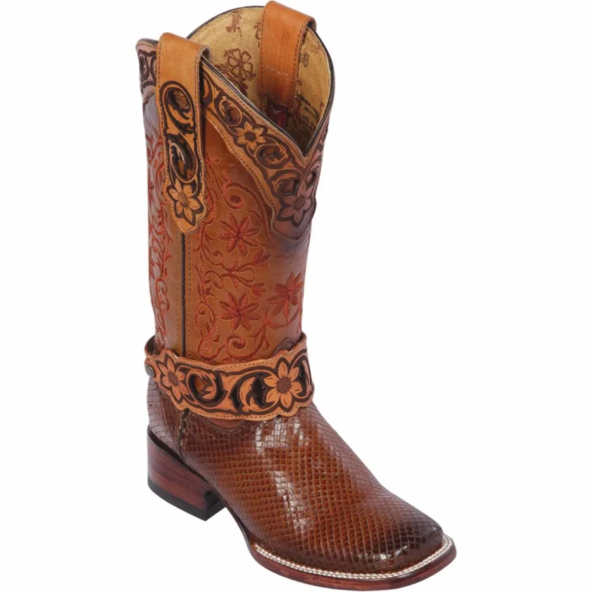 Botas de Piton Grabado para Mujer en Horma Rodeo Q3225703