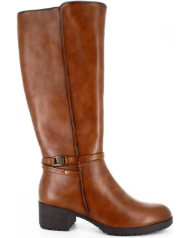 Botas HISPAFLEX  de Mujer BOTA ALTA PARA MUJER 2401 COLOR  CUERO