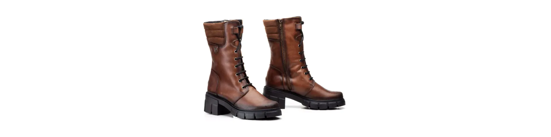BOTAS MILITARES MUJER CUERO MOD. GUDRUN