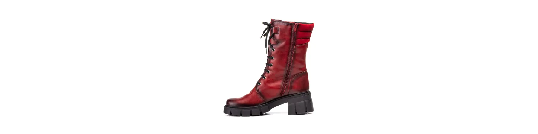 BOTAS MILITARES MUJER MOD. GUDRUN BURDEOS