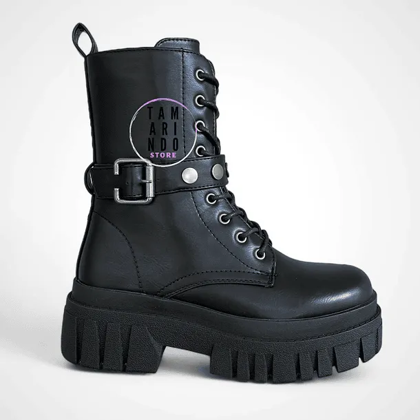 Botas negro eco cuero K27