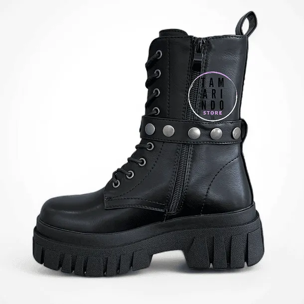 Botas negro eco cuero K27