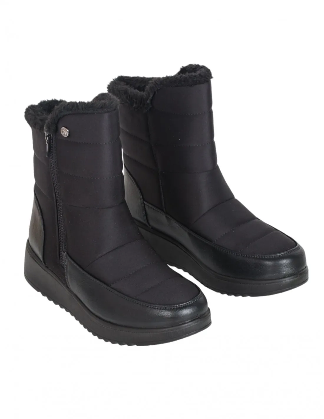 Botas Pelo Acolchadas Negras AMARPIES