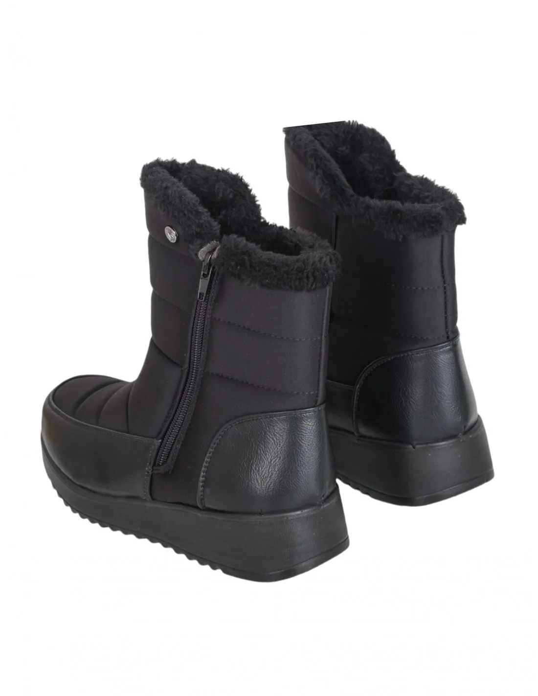 Botas Pelo Acolchadas Negras AMARPIES