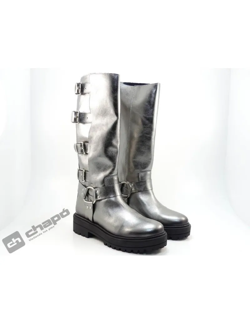 Botas Plata  Motera