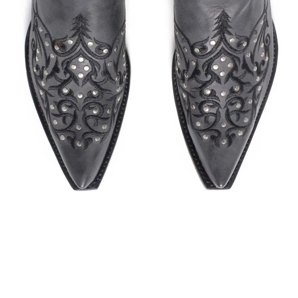 Botas Sendra 11472 Cuervo Western para hombre en cuero negro
