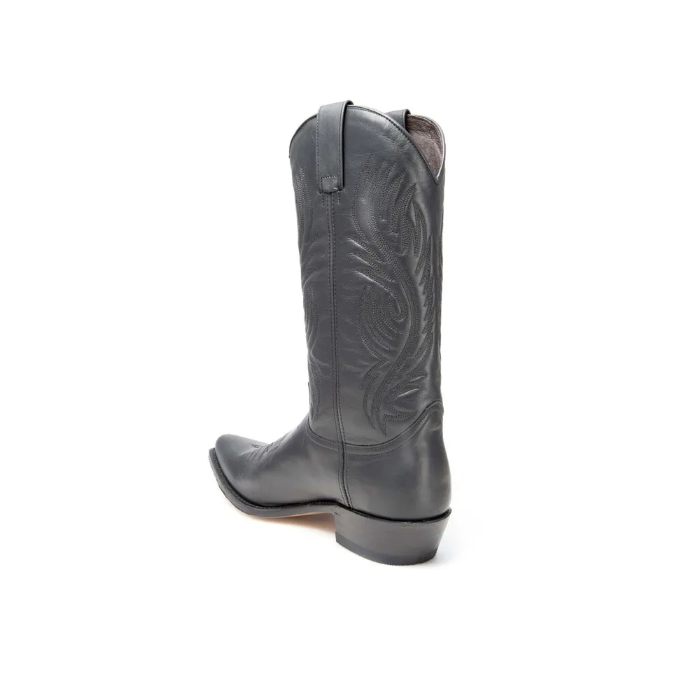 Botas Sendra 12632 Lucky Western para hombre en cuero negro