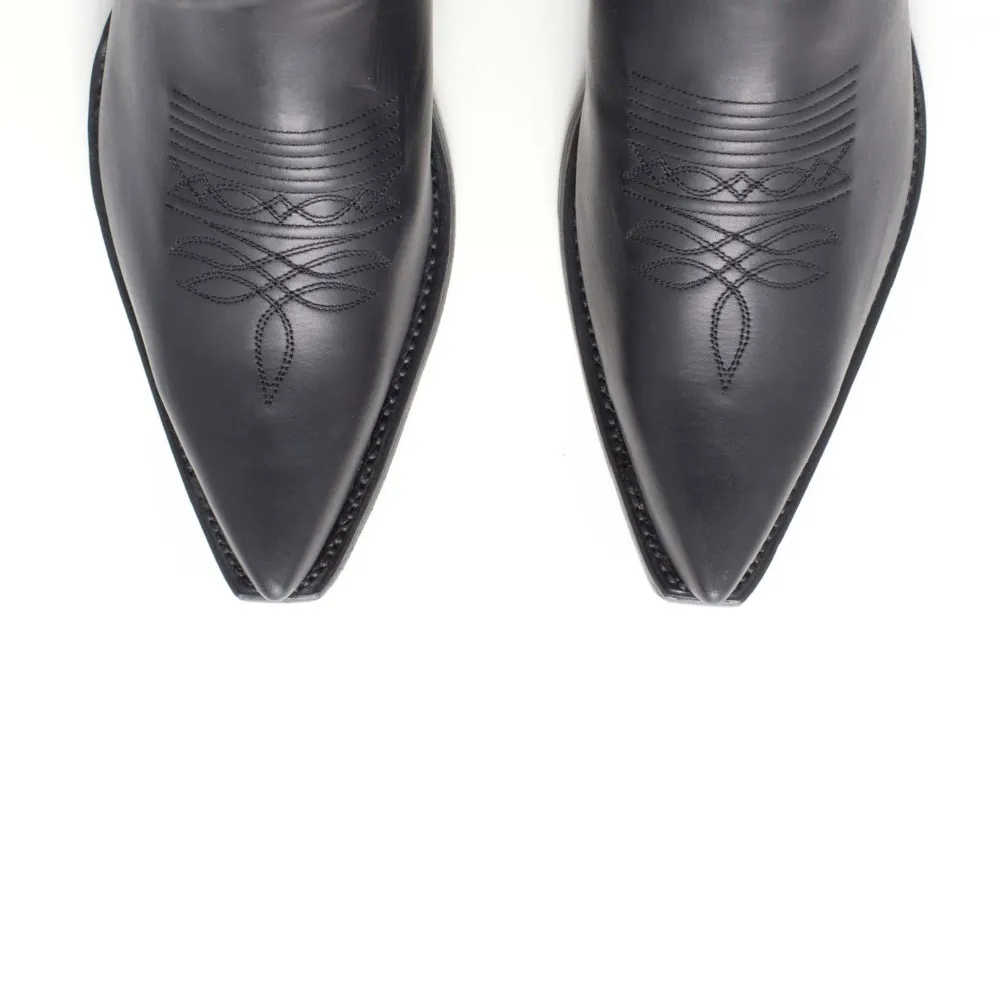 Botas Sendra 2073 Cuervo Western para hombre en cuero negro