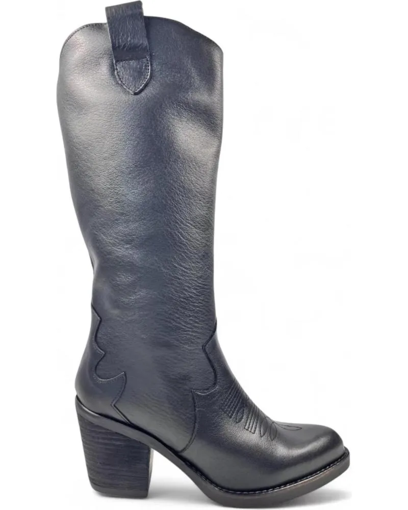 Botas TIMBOS  de Mujer BOTA COWBOY DE MUJER TODO PIEL 130723  NEGRO
