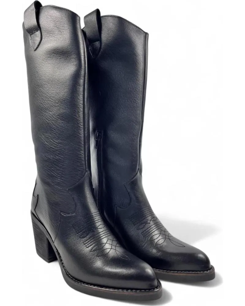 Botas TIMBOS  de Mujer BOTA COWBOY DE MUJER TODO PIEL 130723  NEGRO
