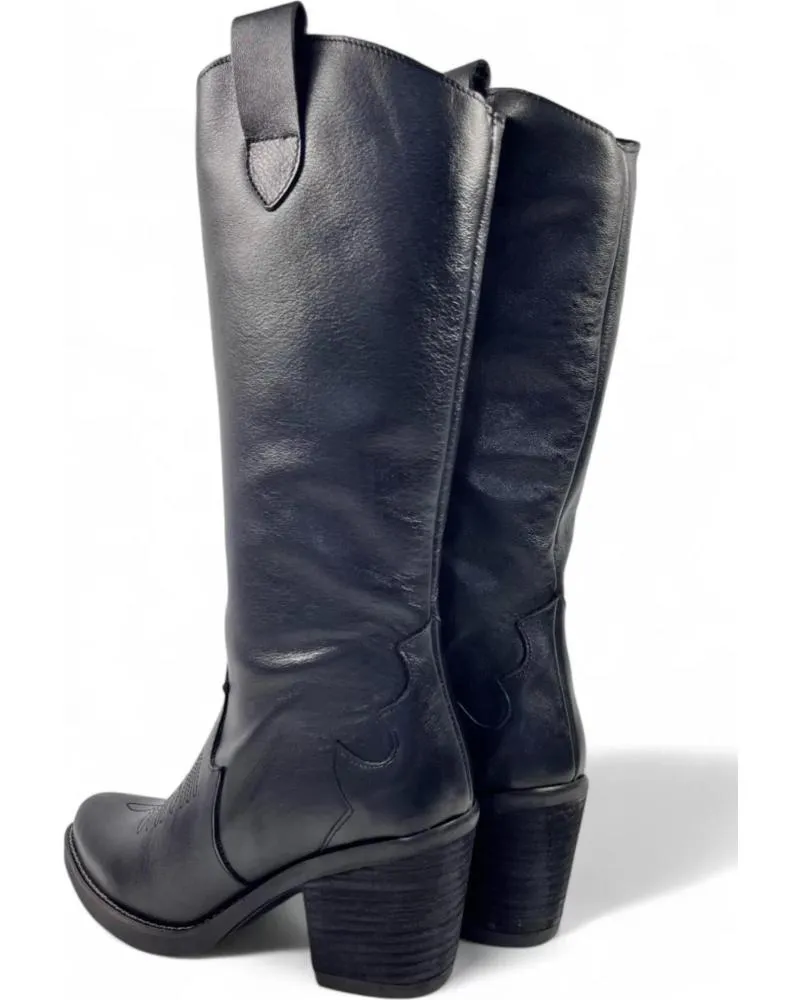 Botas TIMBOS  de Mujer BOTA COWBOY DE MUJER TODO PIEL 130723  NEGRO