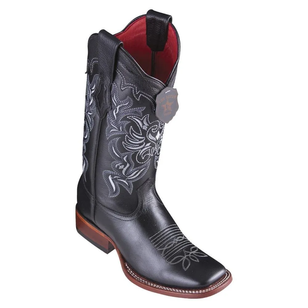 BOTAS VAQUERAS DE CUERO VERGEL EN PUNTA CUADRADA PARA DAMA LAB3228905