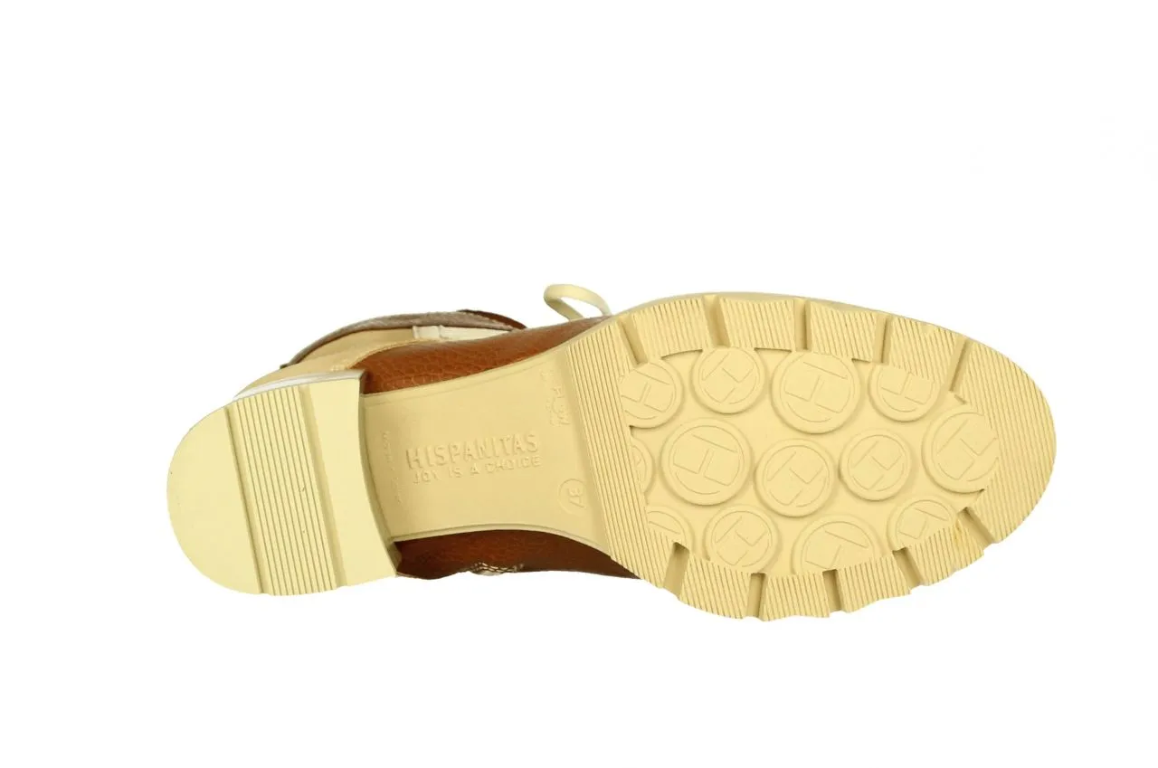 BOTIN CORDON/CREMALLERA PIEL Y NOBUCK CUEROBEIG TACON MEDIO